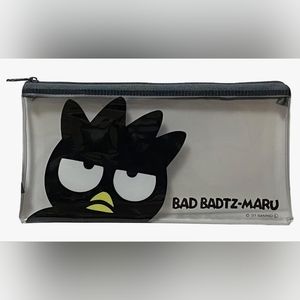 SANRIO Bad Badtz Maru clear zip pouch